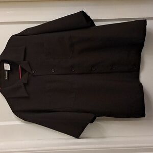 Edwards Men's Brown Casual Button Down Shirt  With 2 Front Pockets Size XL